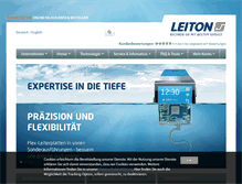 Tablet Screenshot of leiton.de